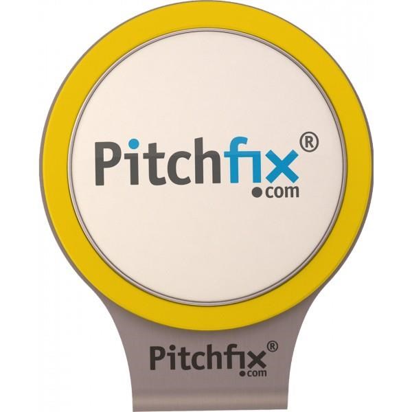 Pitchfix žlutý magnetický golfový klip na kšilt + markovátko