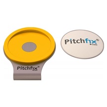 Pitchfix žlutý magnetický golfový klip na kšilt + markovátko
