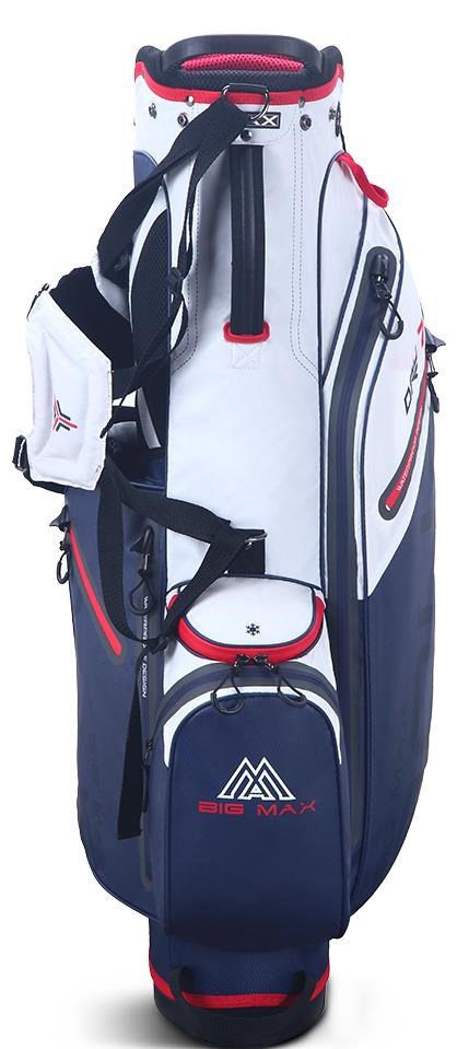 Big Max Aqua Seven G stand bag, bílo/tmavě modro/červený