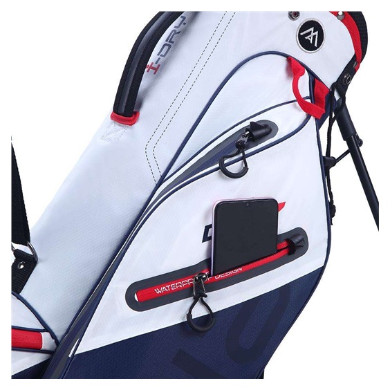 Big Max Aqua Seven G stand bag, bílo/tmavě modro/červený