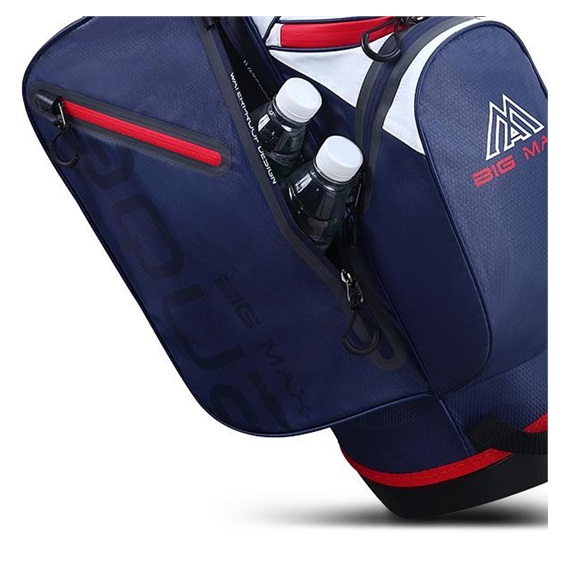 Big Max Aqua Seven G stand bag, bílo/tmavě modro/červený