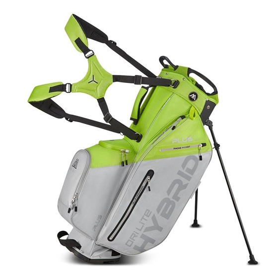 Big Max Dri Lite Hybrid Plus stand bag, limetkovo/šedý