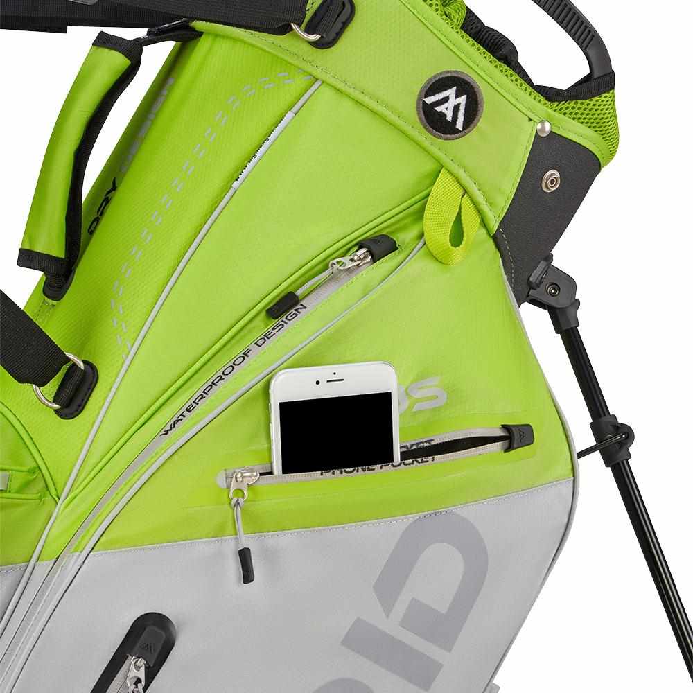 Big Max Dri Lite Hybrid Plus stand bag, limetkovo/šedý