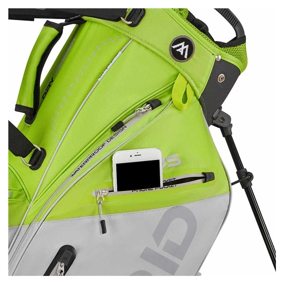 Big Max Dri Lite Hybrid Plus stand bag, limetkovo/šedý