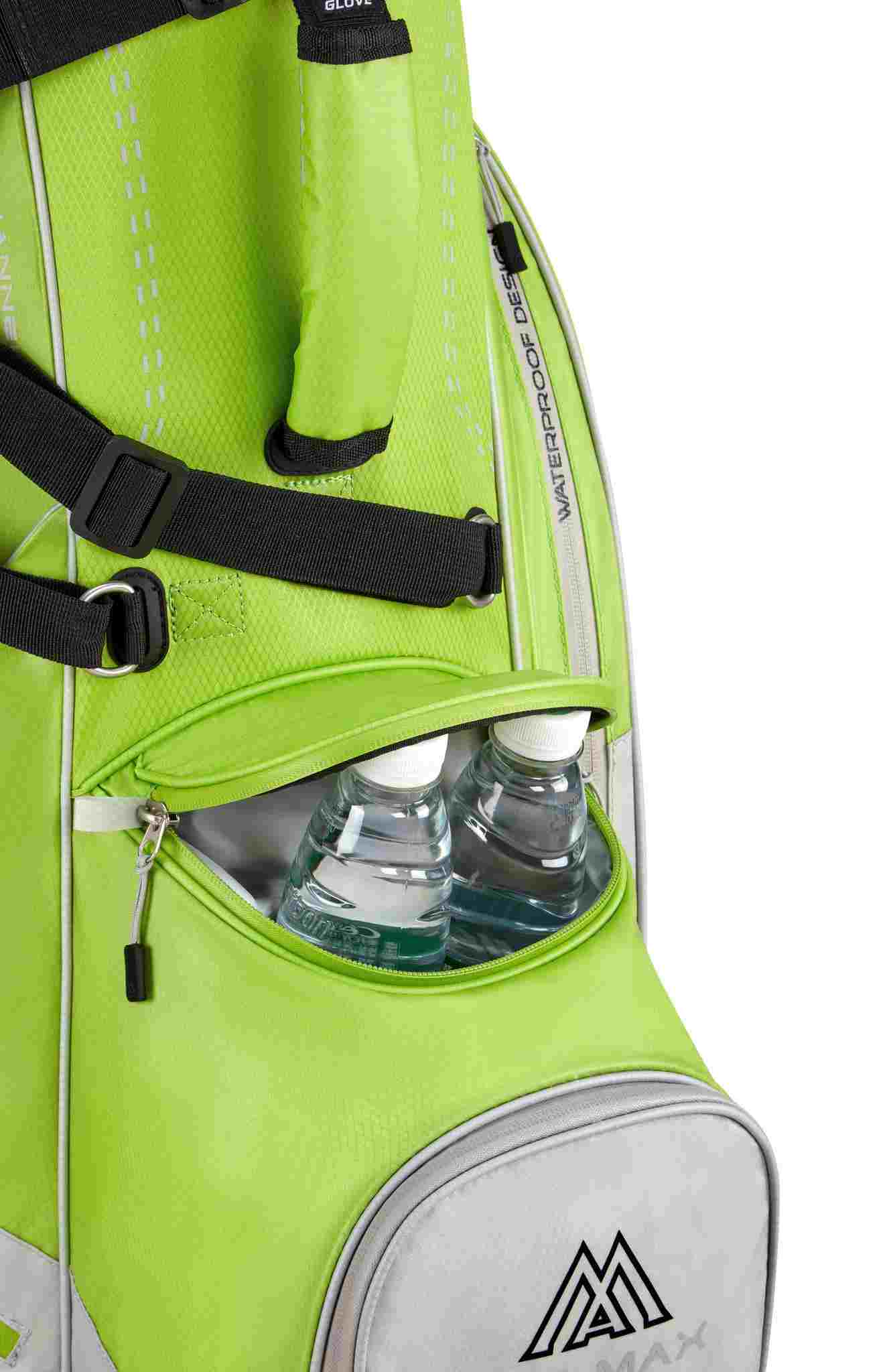 Big Max Dri Lite Hybrid Plus stand bag, limetkovo/šedý