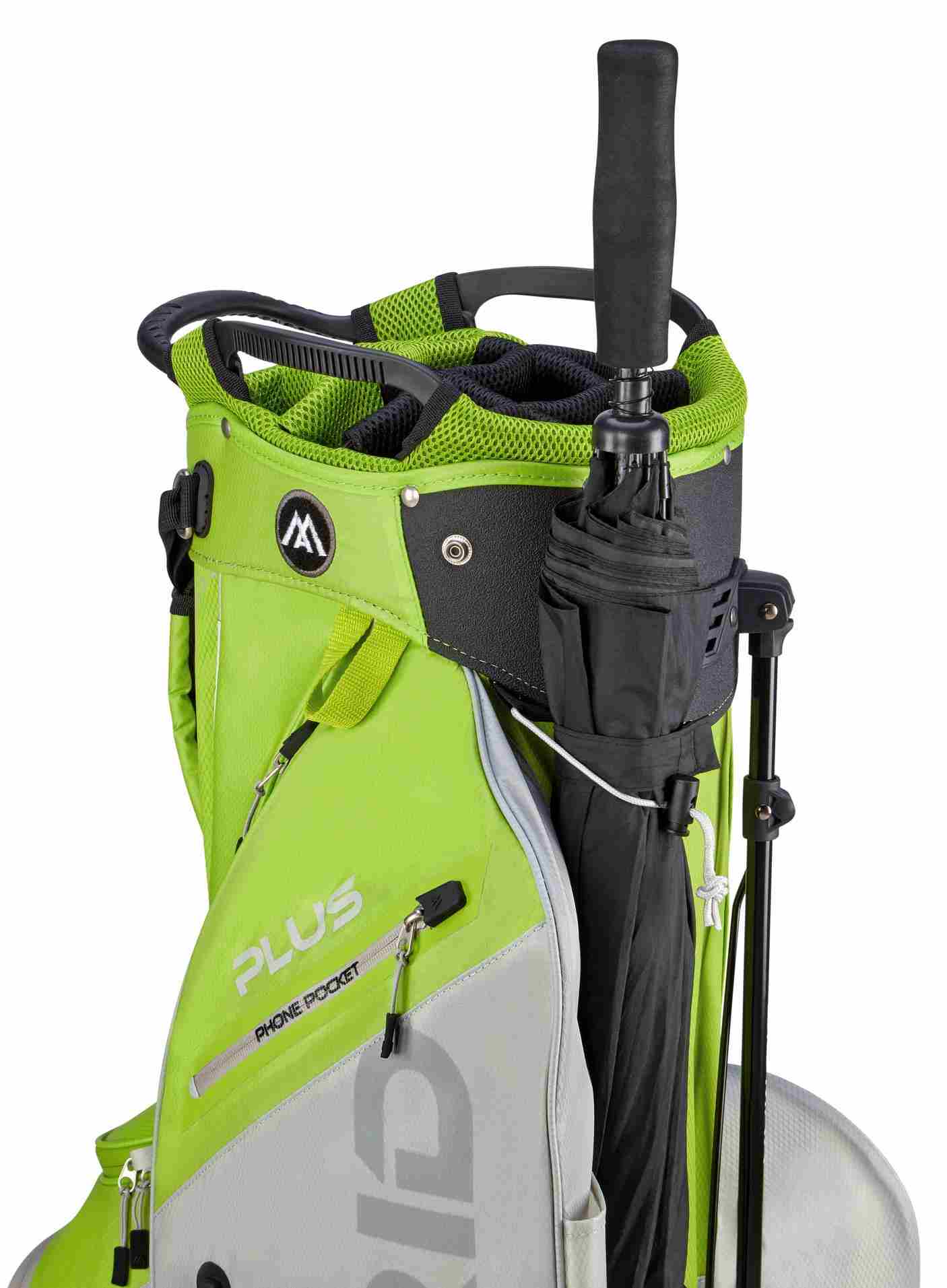 Big Max Dri Lite Hybrid Plus stand bag, limetkovo/šedý