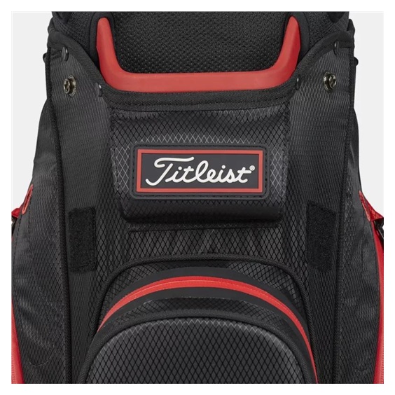Titleist 14 StaDry cart bag, černo/červený
