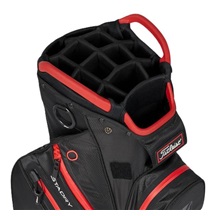 Titleist 14 StaDry cart bag, černo/červený