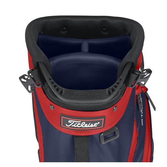 Titleist Players StaDry 4 stand bag, modro/bílo/červený