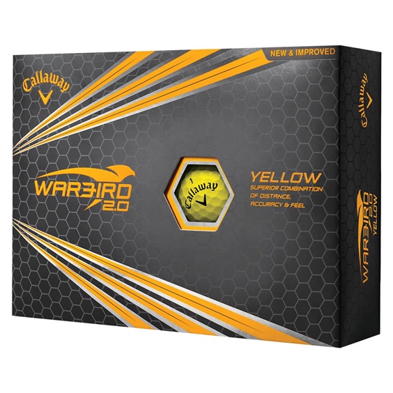 Callaway Warbird 2.0 golfové míčky, žluté