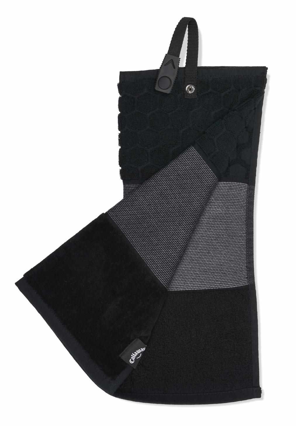 Callaway Tri-Fold golfový ručník, černý