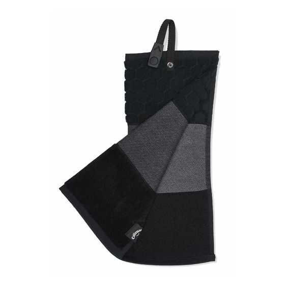 Callaway Tri-Fold golfový ručník, černý
