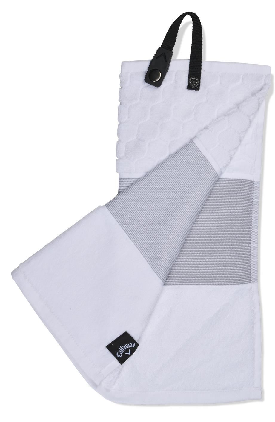 Callaway Tri-Fold golfový ručník, bílý