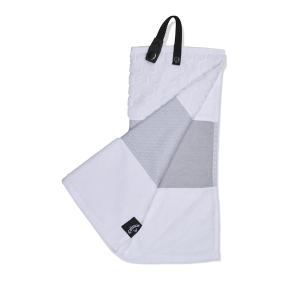 Callaway Tri-Fold golfový ručník, bílý
