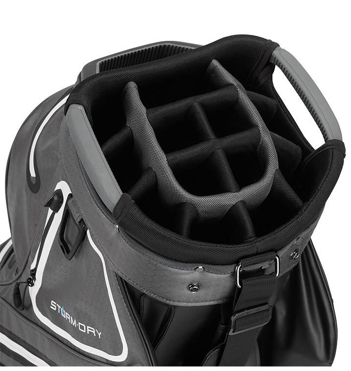 TaylorMade Storm-Dry Waterproof cart bag, černo/šedý