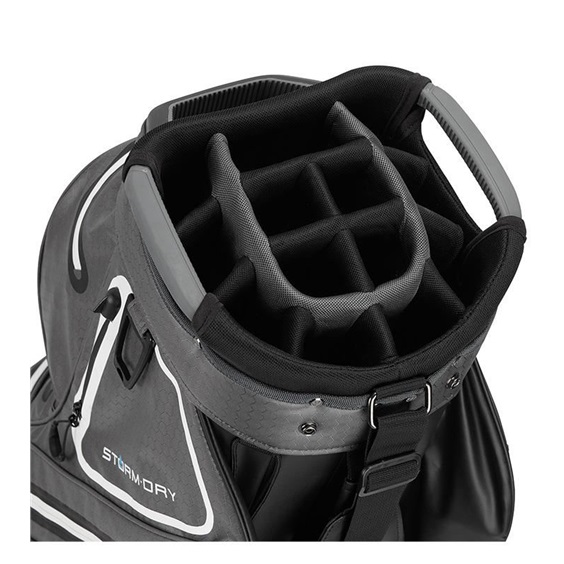 TaylorMade Storm-Dry Waterproof cart bag, černo/šedý