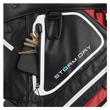 TaylorMade Storm-Dry Waterproof cart bag, červeno/černý