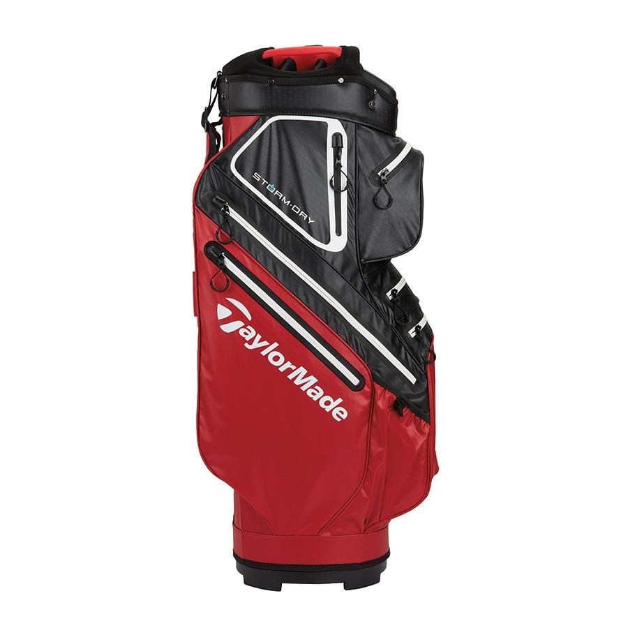 TaylorMade Storm-Dry Waterproof cart bag, červeno/černý