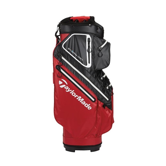 TaylorMade Storm-Dry Waterproof cart bag, červeno/černý
