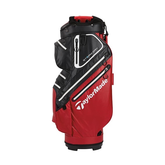 TaylorMade Storm-Dry Waterproof cart bag, červeno/černý