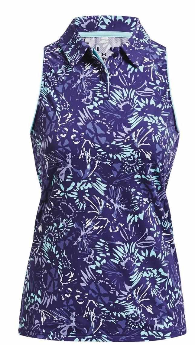 Under Armour Iso-Chill Sleeveless dámské polo bez rukávů, sonar blue
