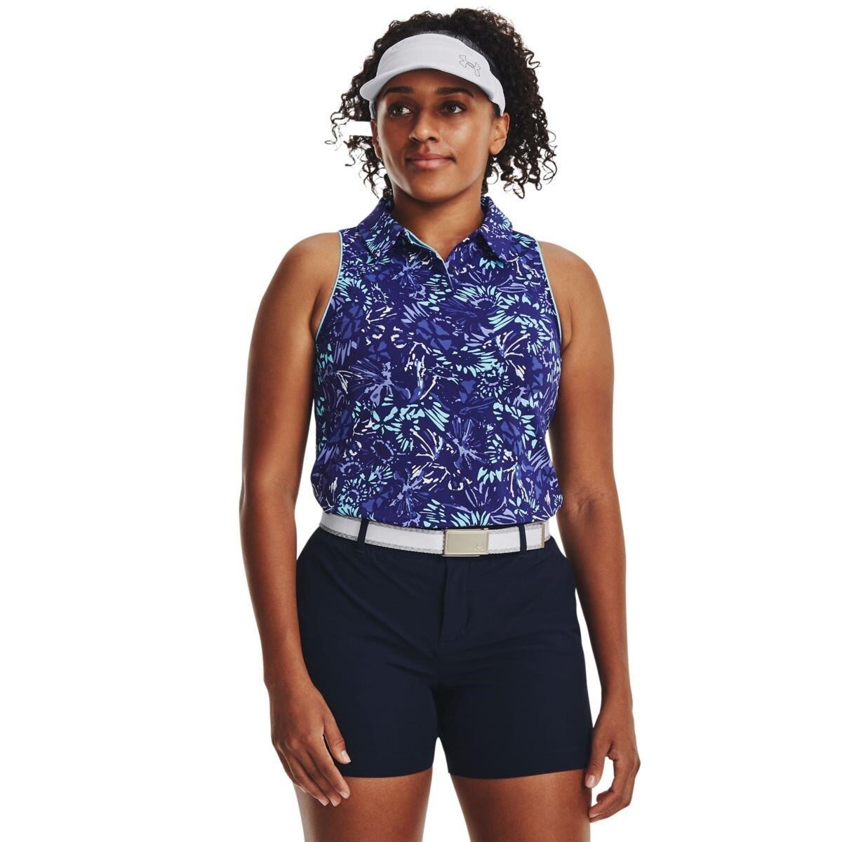 Under Armour Iso-Chill Sleeveless dámské polo bez rukávů, sonar blue