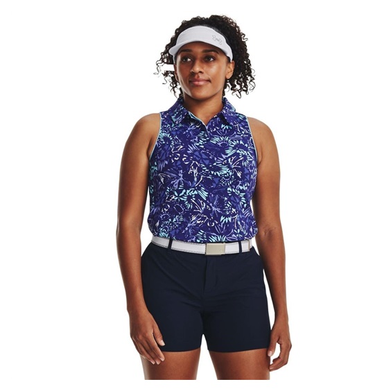 Under Armour Iso-Chill Sleeveless dámské polo bez rukávů, sonar blue