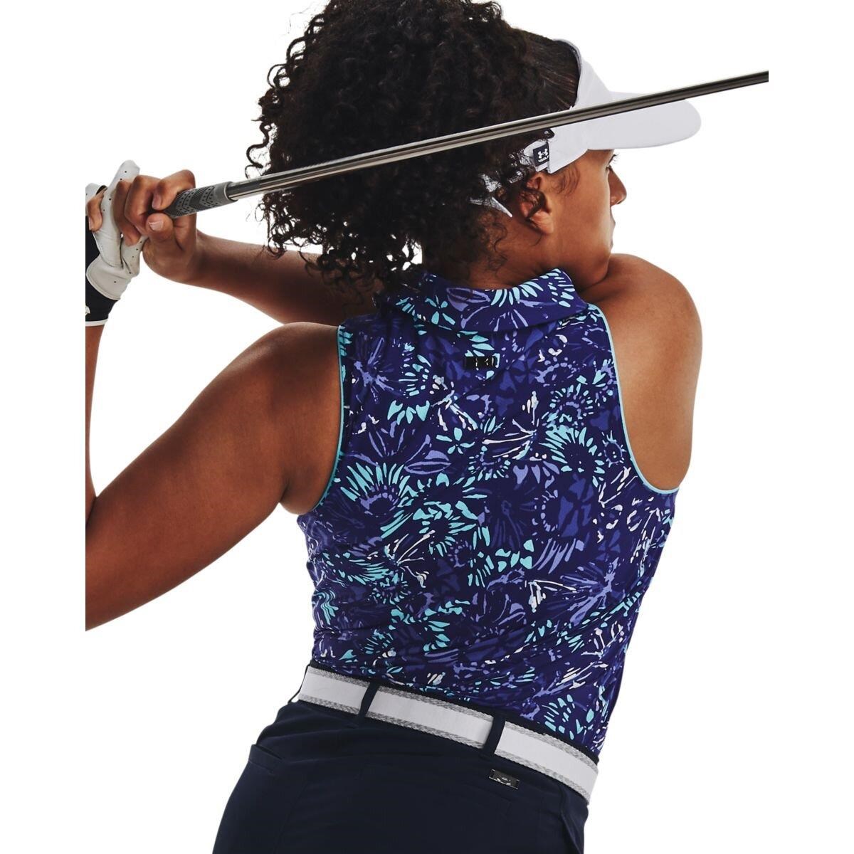 Under Armour Iso-Chill Sleeveless dámské polo bez rukávů, sonar blue