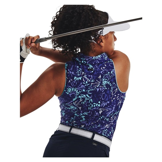 Under Armour Iso-Chill Sleeveless dámské polo bez rukávů, sonar blue