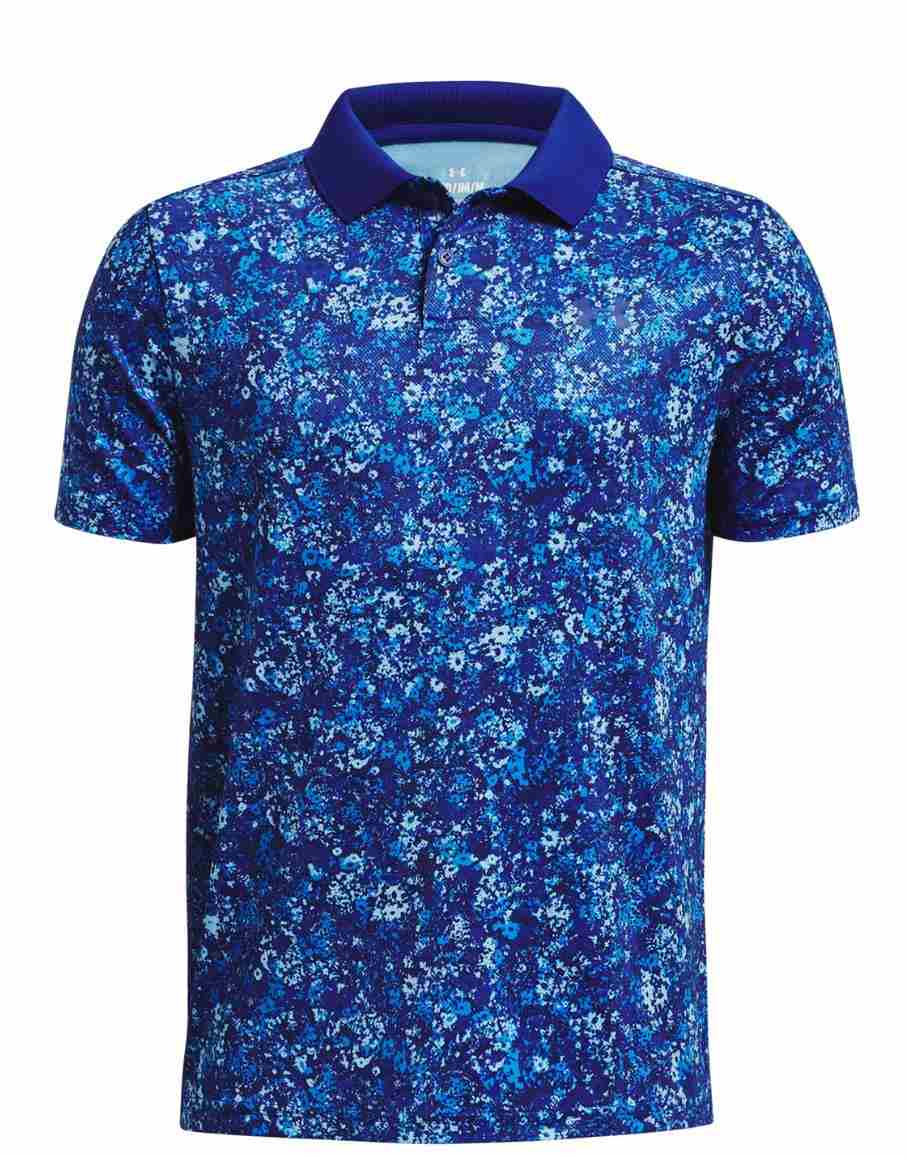 Under Armour Performance Floral Speckle dětské polo, modré
