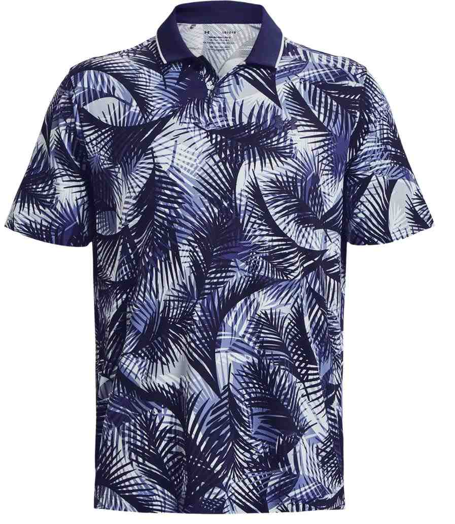 Under Armour Iso-Chill Print Palm pánské polo, modré