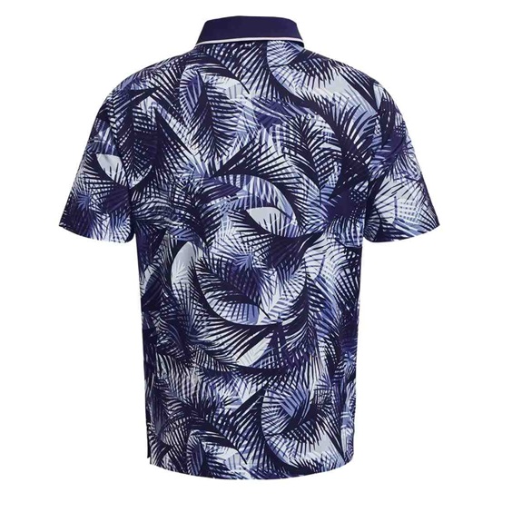 Under Armour Iso-Chill Print Palm pánské polo, modré