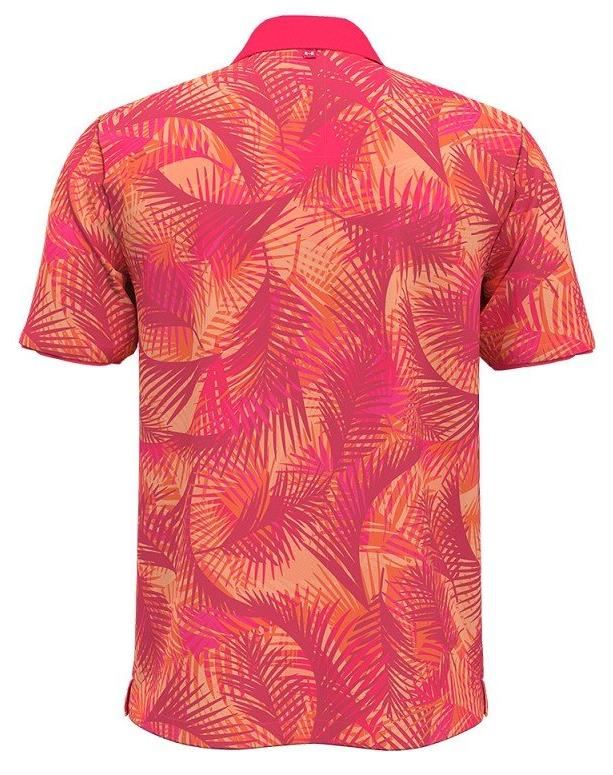Under Armour Iso-Chill Print Palm pánské polo, růžové