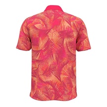 Under Armour Iso-Chill Print Palm pánské polo, růžové