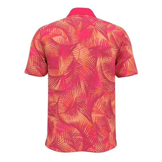 Under Armour Iso-Chill Print Palm pánské polo, růžové