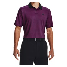 Under Armour Performance 3.0 Printed pánské polo, černo/růžové