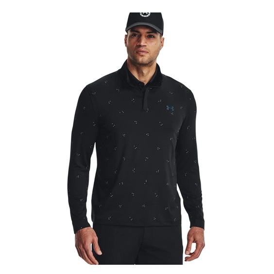 Under Armour Playoff Printed 1/4 Zip pánská mikina, černá