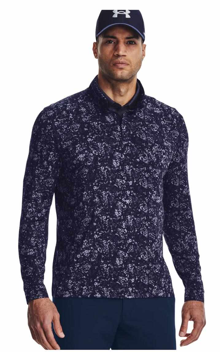 Under Armour Playoff Printed 1/4 Zip pánská mikina, modrá