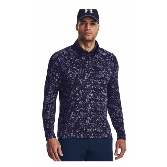 Under Armour Playoff Printed 1/4 Zip pánská mikina, modrá