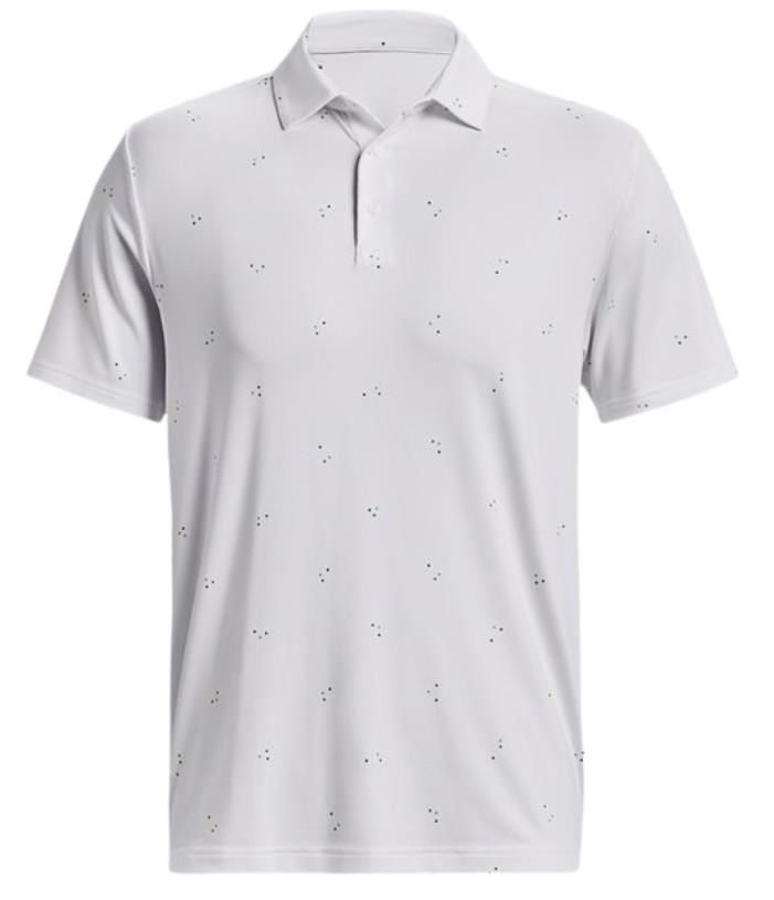 Under Armour Playoff 3.0 Printed pánské polo, bílo/modré