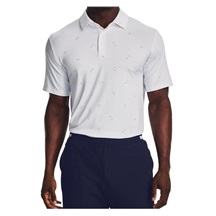 Under Armour Playoff 3.0 Printed pánské polo, bílo/modré