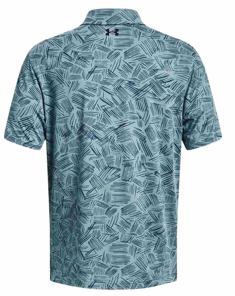 Under Armour Playoff 3.0 Printed pánské polo, still water/static blue