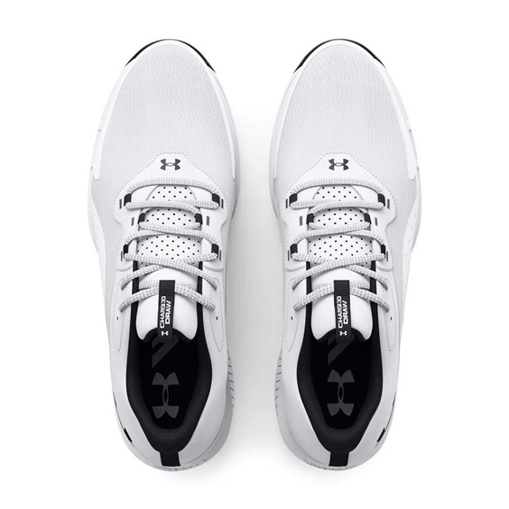 Under Armour Charged Draw 2 Wide pánské golfové boty, bílé