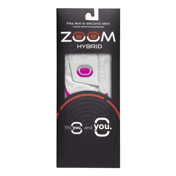 Zoom Hybrid dámská golfová rukavice, bílo/růžová