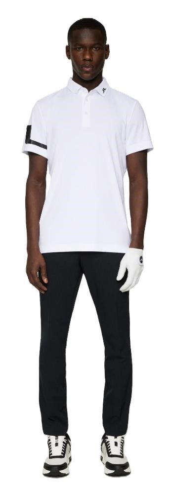 J.Lindeberg Heath Regular Fit pánské polo, bílé
