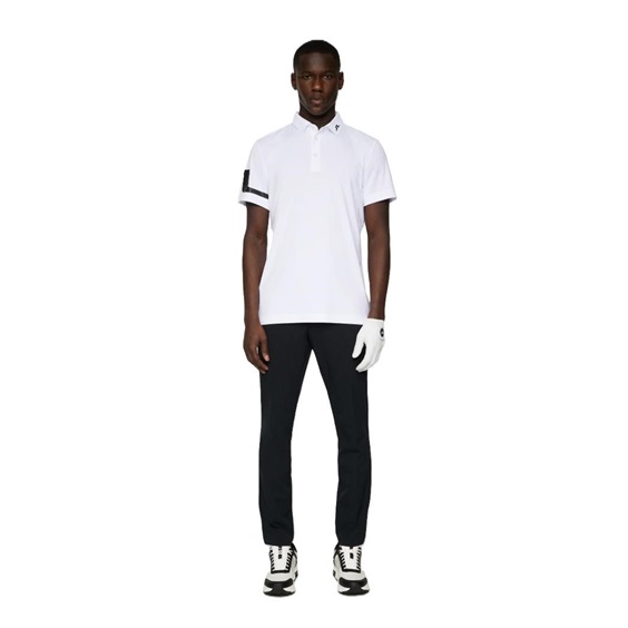 J.Lindeberg Heath Regular Fit pánské polo, bílé