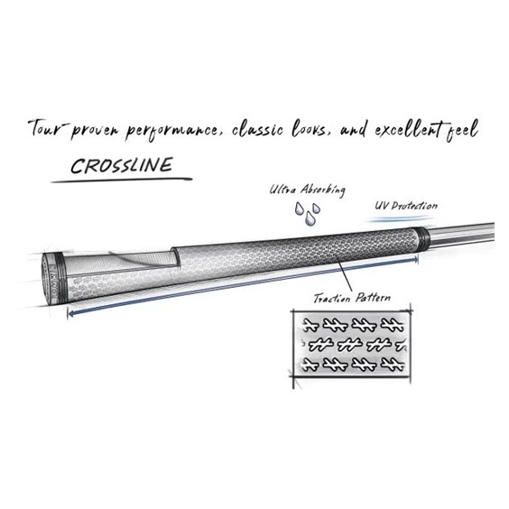 Lamkin Crossline 58R grip, STANDARD