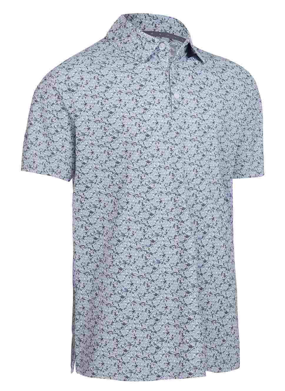 Callaway Allover Flamingo Print pánské polo, bright white