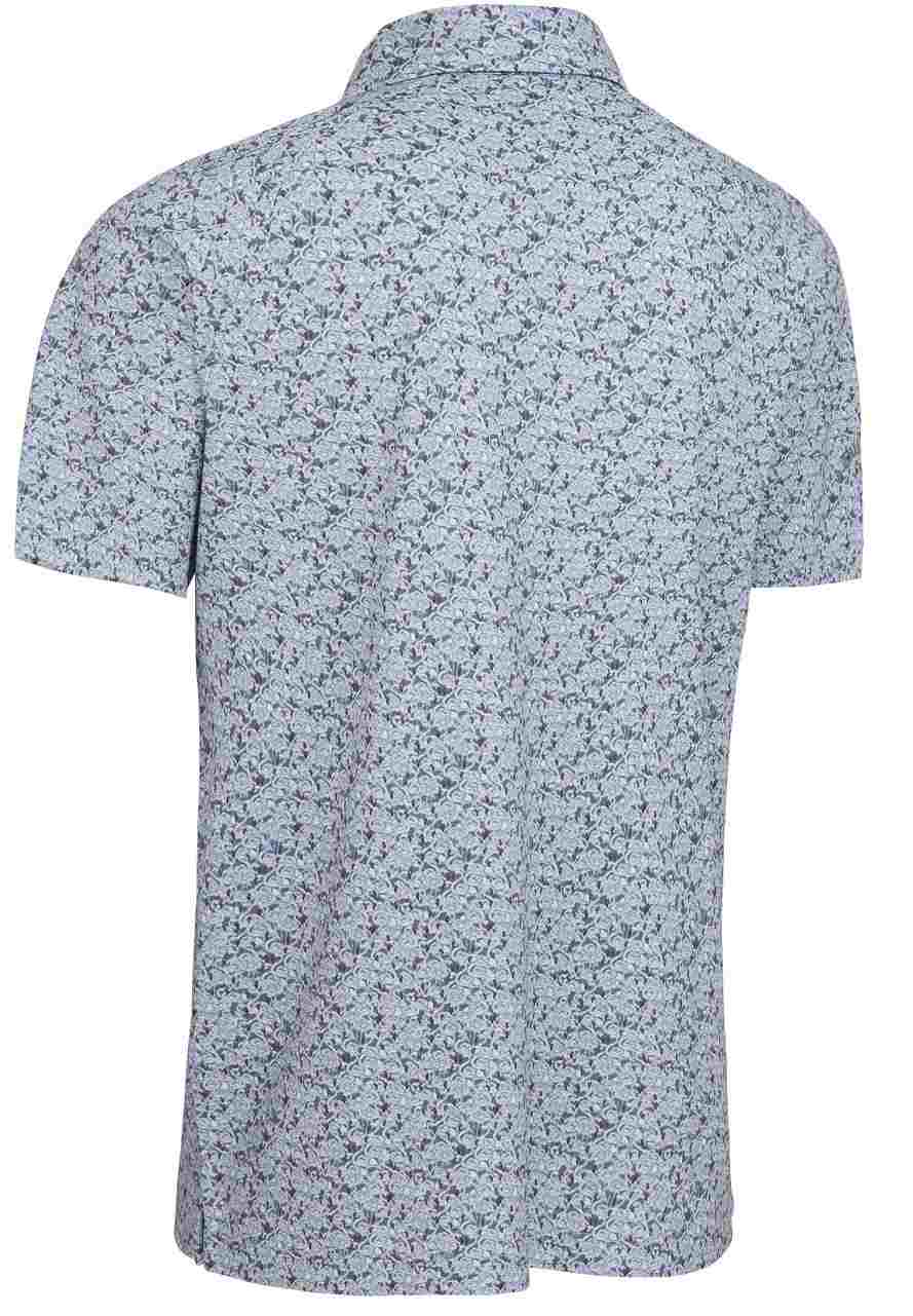Callaway Allover Flamingo Print pánské polo, bright white