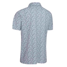 Callaway Allover Flamingo Print pánské polo, bright white